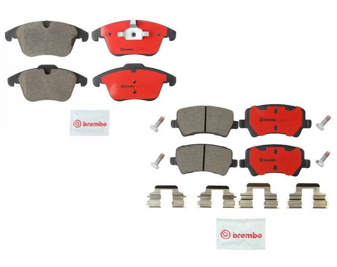 Land Rover Volvo Brakes Kit - Brembo Pads Front and Rear (Ceramic) 31317483 - Brembo 1559027KIT